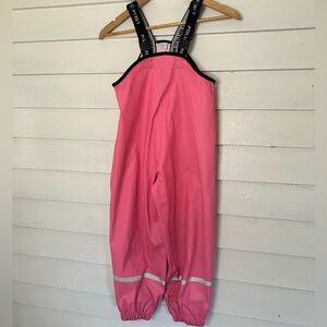 Polarn O Pyret Pink Rain Pants Sz 6-8